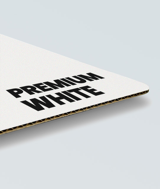 Premium white custom shipper boxes